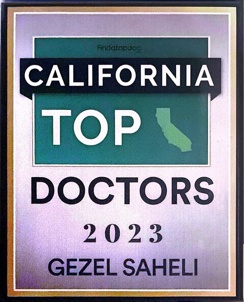 Physician Recognition certificate for California Top Doctors, 2023